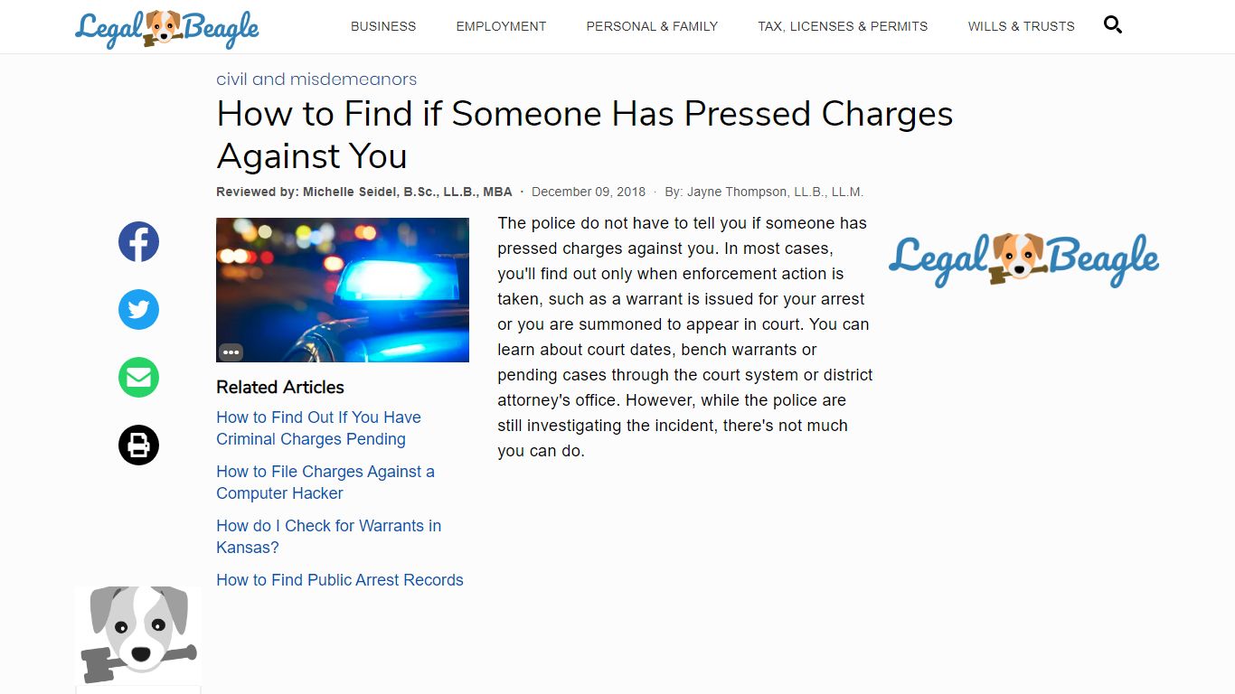 How to Find if Someone Has Pressed Charges Against You