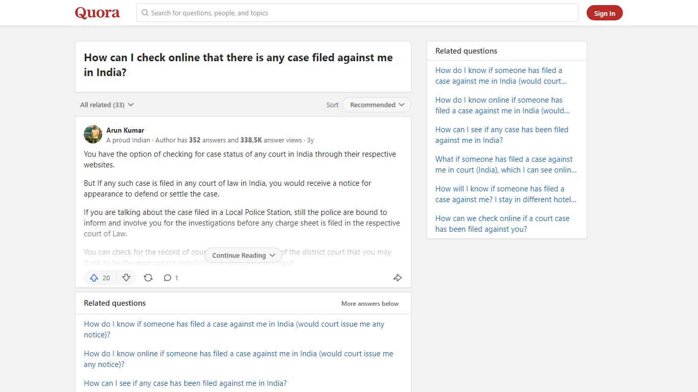 How to check online that there is any case filed against me in ... - Quora